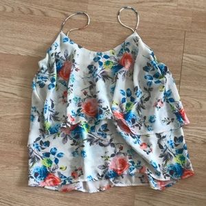 Paper Crane Floral Tank Top